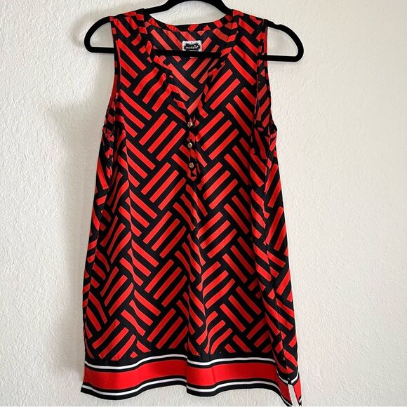 Mud pie geometric top. EUC large - Picture 1 of 6